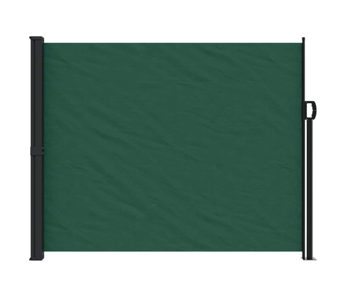 Toldo lateral retráctil verde oscuro 160x600 cm