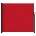 Toldo lateral retráctil rojo 180x600 cm