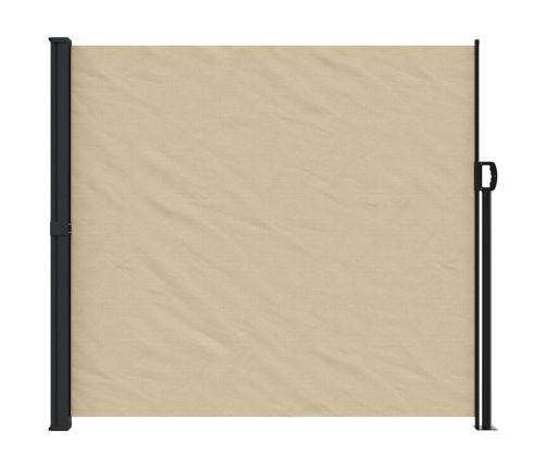 Toldo lateral retráctil beige 180x600 cm