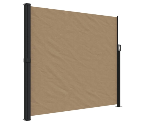 Toldo lateral retráctil gris taupe 180x600 cm