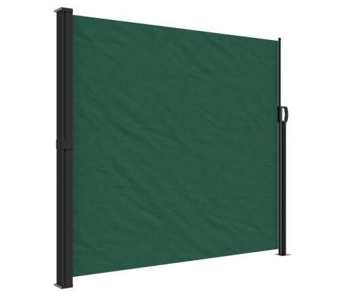 Toldo lateral retráctil verde oscuro 180x600 cm