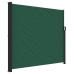 Toldo lateral retráctil verde oscuro 180x600 cm