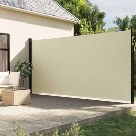 Toldo lateral retráctil crema 200x600 cm