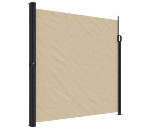 Toldo lateral retráctil beige 200x600 cm