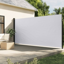 Toldo lateral retráctil blanco 200x600 cm