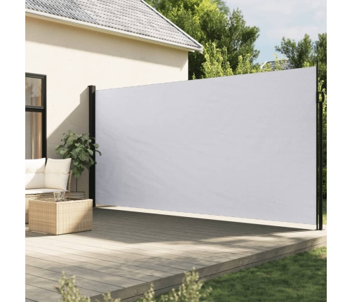 Toldo lateral retráctil blanco 200x600 cm