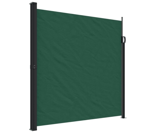 Toldo lateral retráctil verde oscuro 200x600 cm