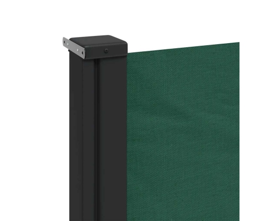 Toldo lateral retráctil verde oscuro 200x600 cm