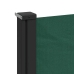 Toldo lateral retráctil verde oscuro 200x600 cm