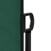 Toldo lateral retráctil verde oscuro 200x600 cm