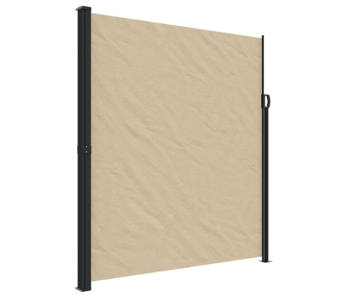 Toldo lateral retráctil beige 220x600 cm