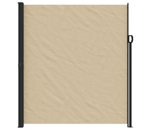 Toldo lateral retráctil beige 220x600 cm