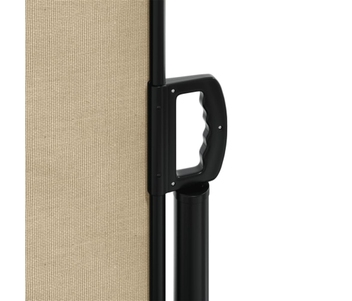 Toldo lateral retráctil beige 220x600 cm