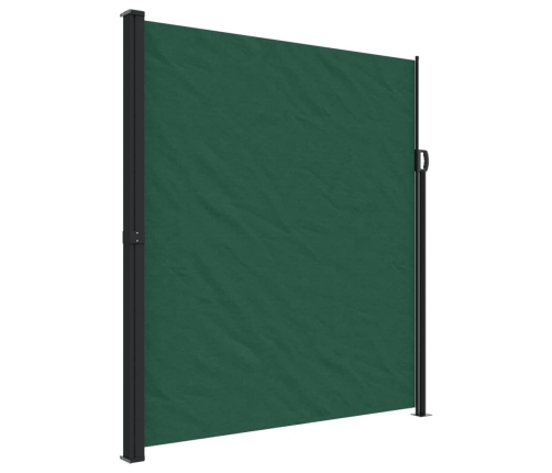 Toldo lateral retráctil verde oscuro 220x600 cm