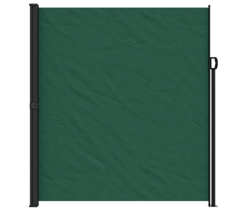 Toldo lateral retráctil verde oscuro 220x600 cm