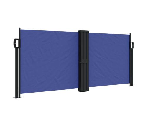 Toldo lateral retráctil azul 100x600 cm