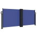 Toldo lateral retráctil azul 100x600 cm