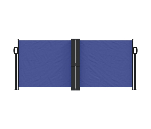 Toldo lateral retráctil azul 100x600 cm