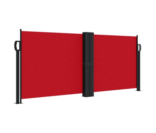 Toldo lateral retráctil rojo 100x600 cm