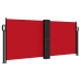 Toldo lateral retráctil rojo 100x600 cm