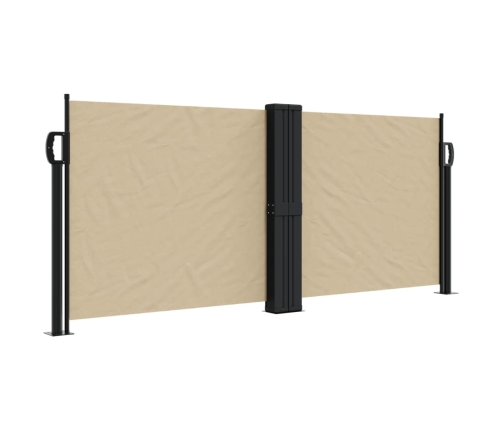 Toldo lateral retráctil beige 100x600 cm