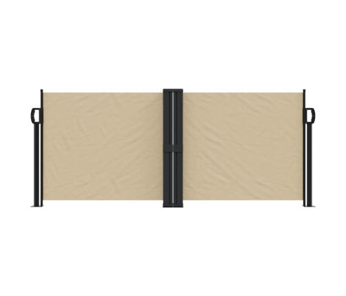 Toldo lateral retráctil beige 100x600 cm