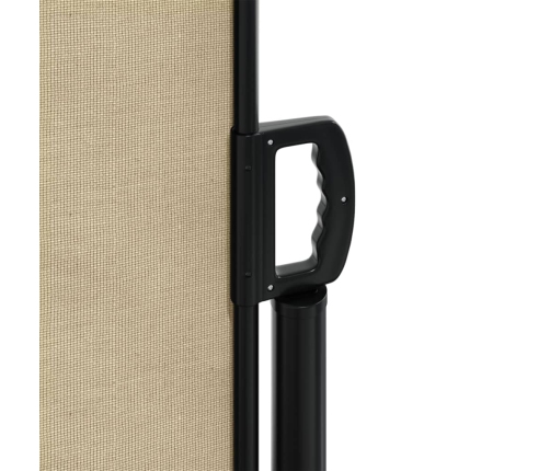 Toldo lateral retráctil beige 100x600 cm