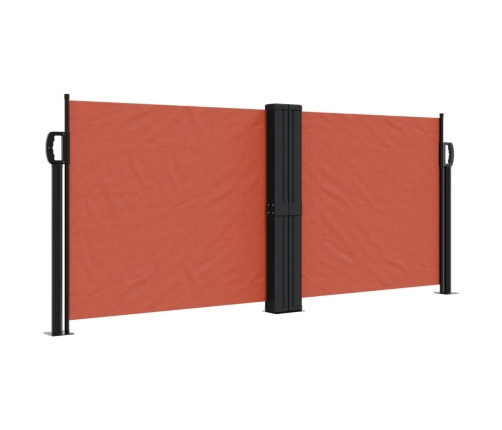 Toldo lateral retráctil terracota 100x600 cm