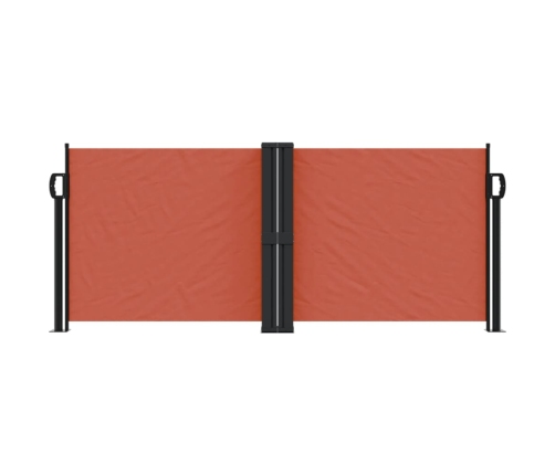 Toldo lateral retráctil terracota 100x600 cm