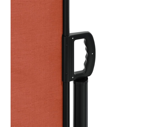 Toldo lateral retráctil terracota 100x600 cm