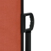 Toldo lateral retráctil terracota 100x600 cm