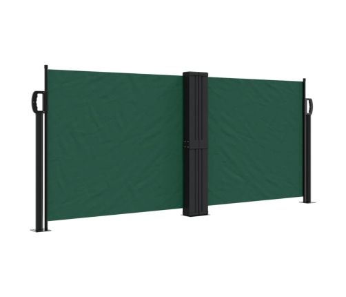 Toldo lateral retráctil verde oscuro 100x600 cm