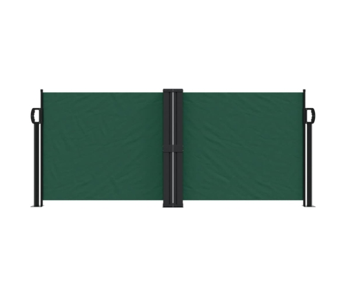 Toldo lateral retráctil verde oscuro 100x600 cm