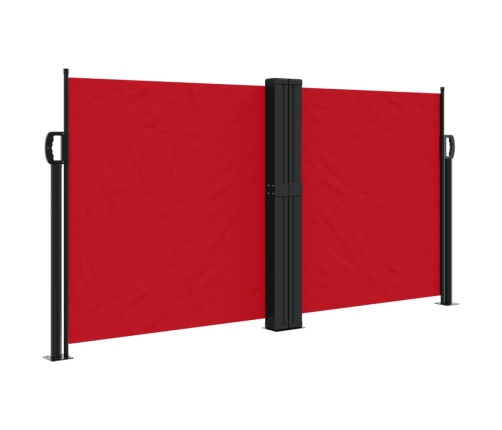 Toldo lateral retráctil rojo 120x600 cm