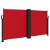 Toldo lateral retráctil rojo 120x600 cm