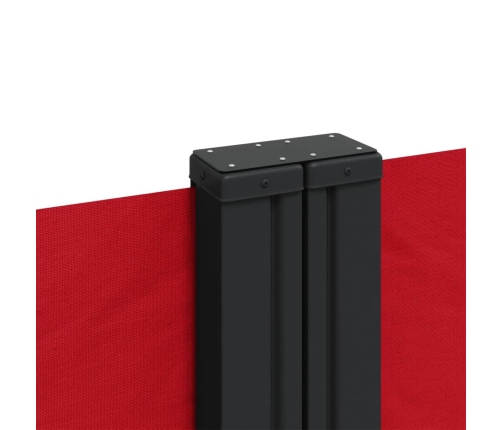 Toldo lateral retráctil rojo 120x600 cm