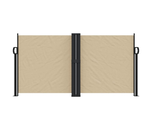 Toldo lateral retráctil beige 120x600 cm