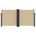 Toldo lateral retráctil beige 120x600 cm