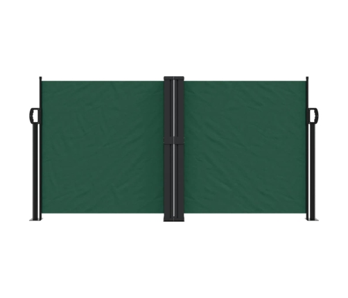 Toldo lateral retráctil verde oscuro 120x600 cm