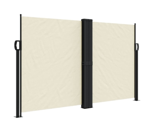 Toldo lateral retráctil crema 140x600 cm