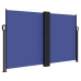 Toldo lateral retráctil azul 140x600 cm