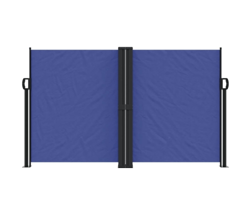 Toldo lateral retráctil azul 140x600 cm