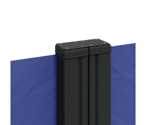 Toldo lateral retráctil azul 140x600 cm