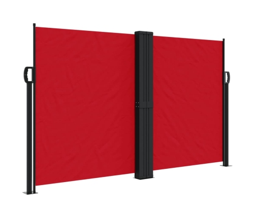 Toldo lateral retráctil rojo 140x600 cm