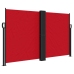 Toldo lateral retráctil rojo 140x600 cm