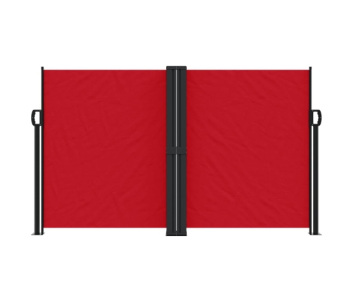 Toldo lateral retráctil rojo 140x600 cm