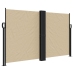 Toldo lateral retráctil beige 140x600 cm