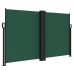 Toldo lateral retráctil verde oscuro 140x600 cm