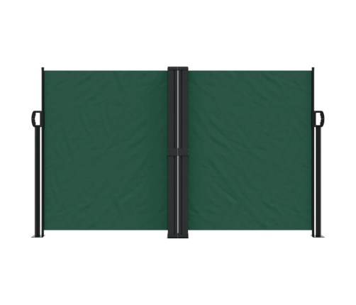 Toldo lateral retráctil verde oscuro 140x600 cm