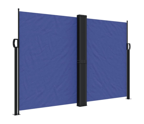 Toldo lateral retráctil azul 160x600 cm